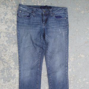 Refuge Women's/Juniors/Ladies Medium Wash Blue Jeans Straight Leg Size 9L